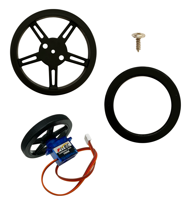 連続回転サーボモーター用タイヤ